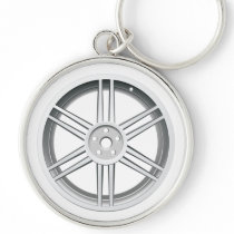 Car Wheel Keychain