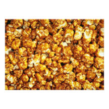 Caramel corn personalized invite