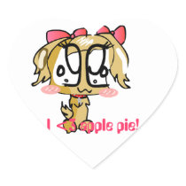 CaramelStar luvs apple pie sticker.