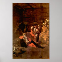 Caravaggio-Adoration of the Shepherds Posters