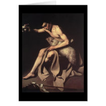 Caravaggio St John The Baptist Greeting Cards