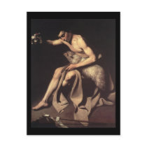 Caravaggio St John The Baptist Post Card