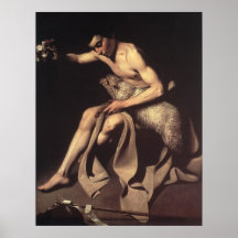 Caravaggio St John The Baptist Poster