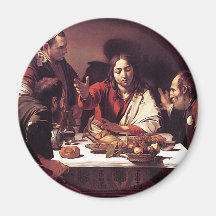 Caravaggio - Supper at Emmaus Refrigerator Magnets