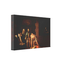 Caravaggio - The beheading of John the Baptist Gallery Wrapped Canvas