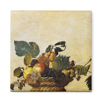 Caravaggio's Basket of Fruit Refrigerator Magnets