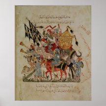 Caravan going to Mecca Print