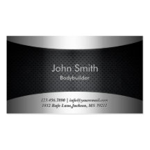 Carbon Black Bodybuilding Business Card