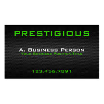 Carbon Fibre Effect Business Cards