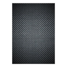 Carbon Fibre Look Custom Invitations