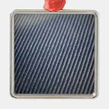 Carbon Fibre Photo Textured Christmas Tree Ornament