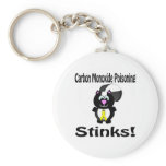 Carbon Monoxide Poisoning Stinks Skunk Awareness D keychains
