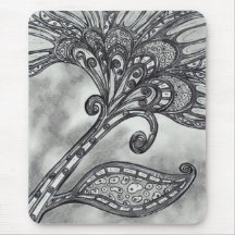 Carbon Space Flower 4 Mousepad