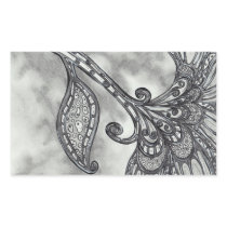 Carbon Space Flower 4 stickers