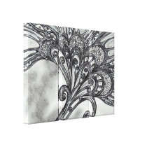 Carbon Space Flower 4 Triptych
