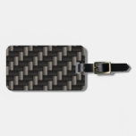 Carbonfiber Pattern Chequered Luggage Tag
