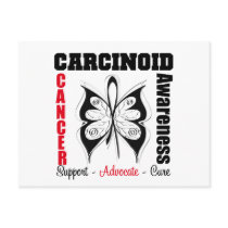 Carcinoid Cancer Butterfly Ribbon AWARENESS Post Cards