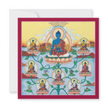 CARD 8 Medicine Buddhas -square card with envelope invitations