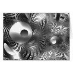 Card Abstract Art Silver Space