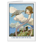 Card: Alice in Wonderland Vintage Illustration