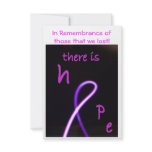 Card - breast cancer awareness invitations