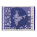 Card: Cancelled Indian Postage