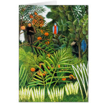 Card: "Exotic Landscape"/"Paysage Exotique"