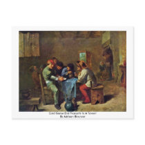 Card Game End Peasants In A Tavern Post Cards