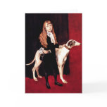Card: Girl With Greyhound