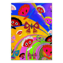 Card Girls Kid's Butterfly Collage