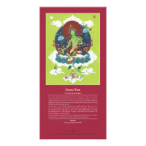 CARD Green Tara - with explanation Photo Card Template