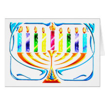 Card: Hanukkah Menorah - Chanukah Menorah