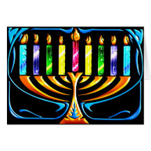 Card: Hanukkah Menorah - Chanukah Menorah