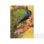 Card/ Invitation: Blue Peacock