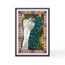 Card/ Invitation: Peacock Artwork - The Kiss