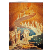 Card:  Jacob's Ladder - William Blake