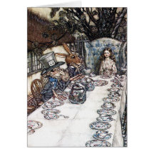 Card: Mad Hatter Tea Party - Alice in Wonderland