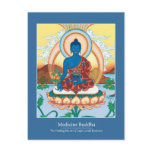 CARD Medicine Buddha - with beautiful back postcards