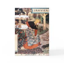 Card: Month of January - Janvier