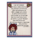 Card-Niece-Lucky Penny-Glue Penny On