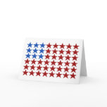 Card - Patriotic Flag Stars
