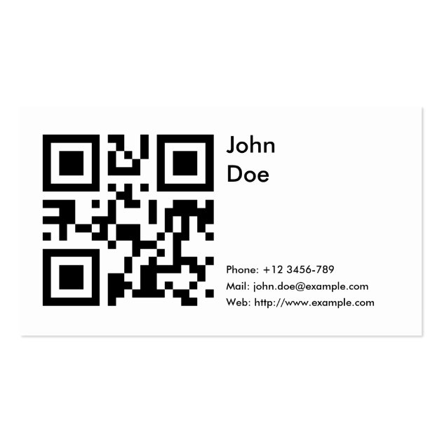 Qr visitenkarten netz Card (phone, email, web) business card