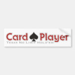 Card Player Bumper Stickers