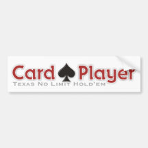 Card Player Bumper Stickers