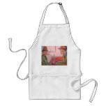 card player watercolour aprons