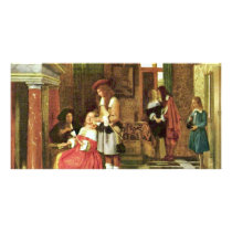 Card Players By Hooch Pieter De (Best Quality) Photo Card Template