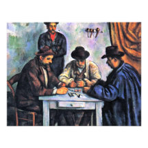 Card Players By Paul Cézanne (Best Quality) Personalized Announcements