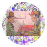 card players drip stickers