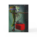 Card Retirement Dreams Outboard Motor Red Tank