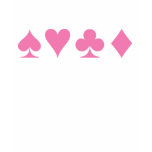 Card Suits Pink t-shirts